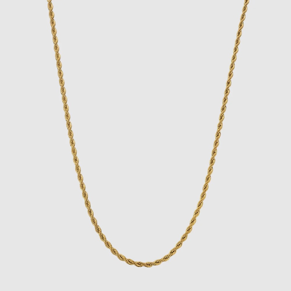 23.5” CRAFTD LONDON 18K ROPE CHAIN 3MM